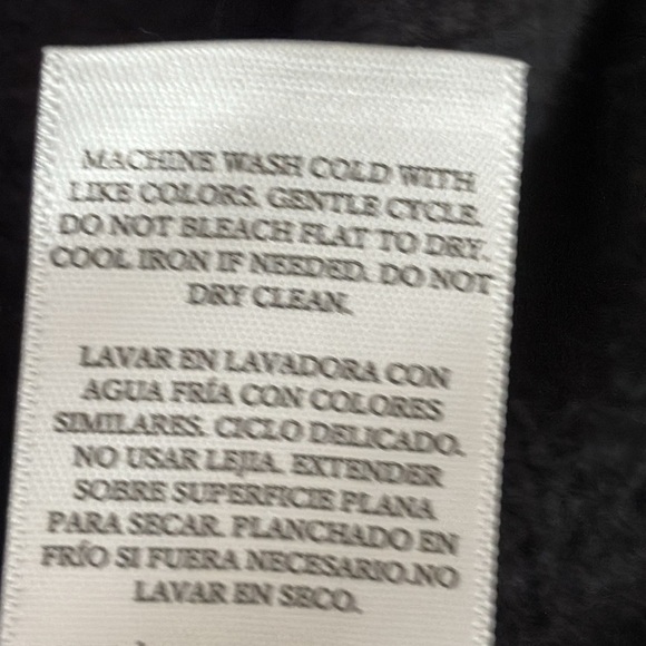 Rails Blaire Mock Neck Brushed Fleece Crop Sweatshirt in Black - Size Medium - Picture 9 of 9